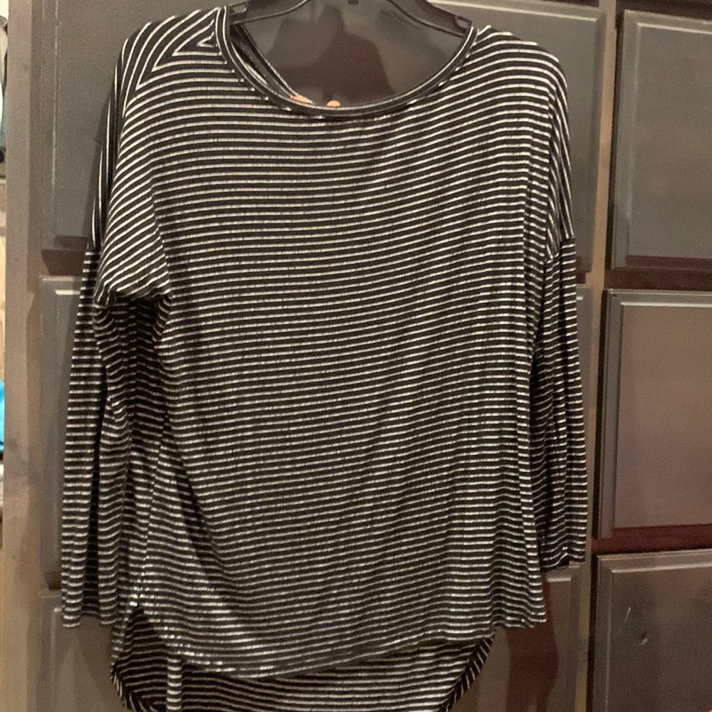 Black and white striped long sleeve